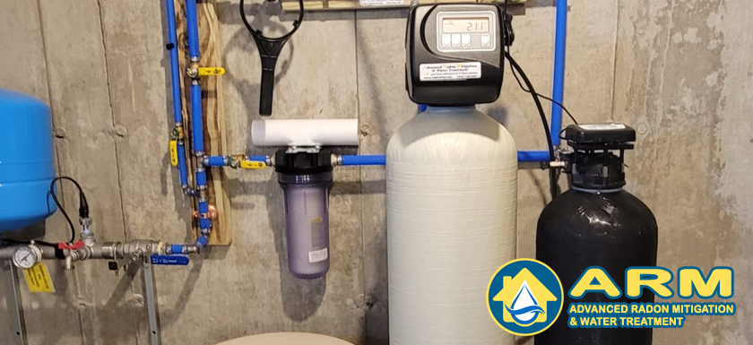 Various water filters to remove arsenic and soften the water installed by Advanced.